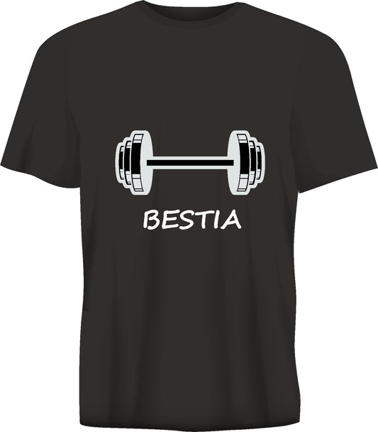 Short sleeve t-shirt  BESTIA black TS81