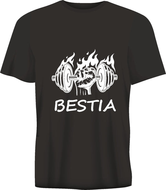 Short sleeve t-shirt  BESTIA black TS83