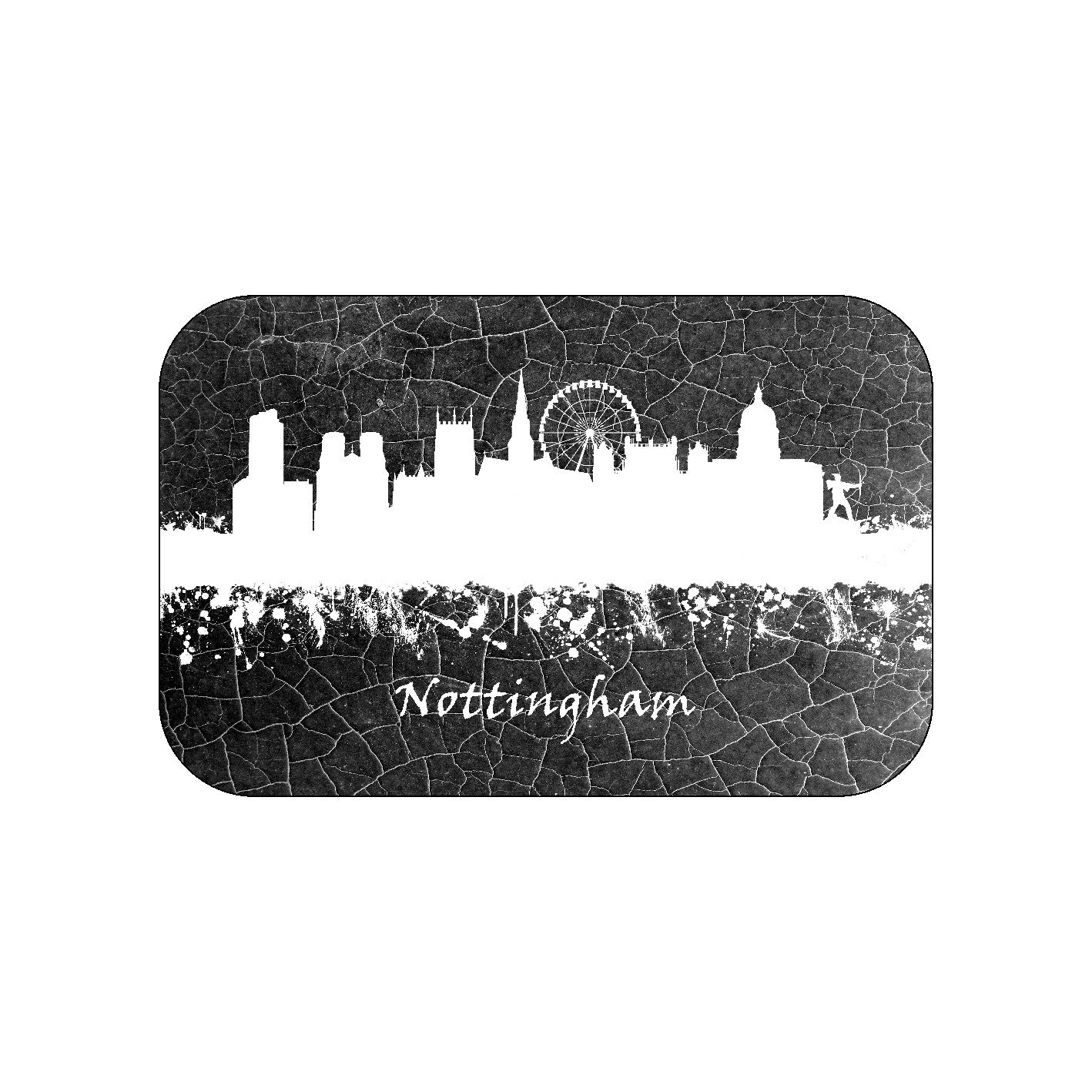 FM1 FRIDGE MAGNET NOTTINGHAM